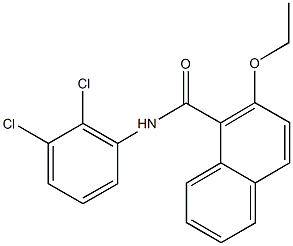 N-(2,3-dichlorophenyl)-2-ethoxy-1-naphthamide Struktur