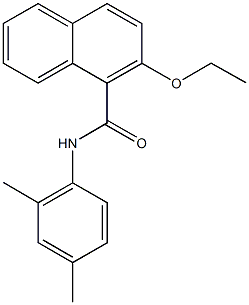 N-(2,4-dimethylphenyl)-2-ethoxy-1-naphthamide Struktur