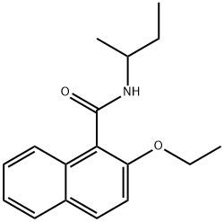 N-(sec-butyl)-2-ethoxy-1-naphthamide Struktur