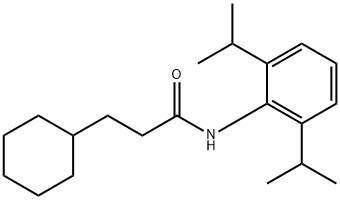 3-cyclohexyl-N-(2,6-diisopropylphenyl)propanamide Struktur