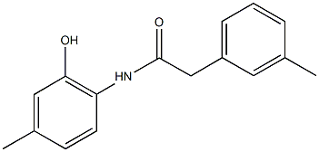 N-(2-hydroxy-4-methylphenyl)-2-(3-methylphenyl)acetamide Struktur