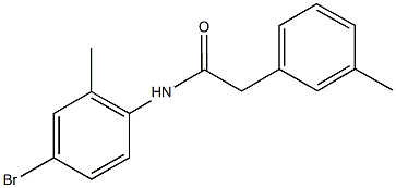 N-(4-bromo-2-methylphenyl)-2-(3-methylphenyl)acetamide Struktur