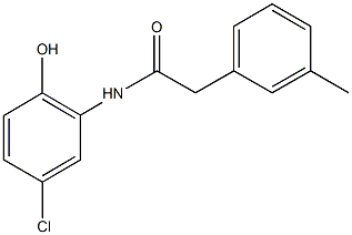 N-(5-chloro-2-hydroxyphenyl)-2-(3-methylphenyl)acetamide Struktur