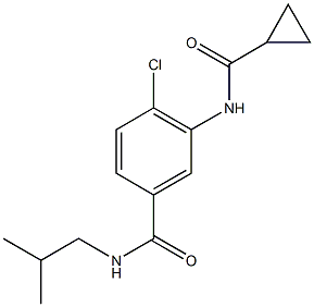 4-chloro-3-[(cyclopropylcarbonyl)amino]-N-isobutylbenzamide Struktur