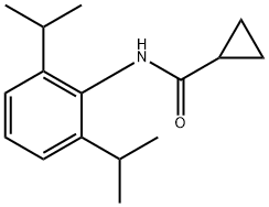 N-(2,6-diisopropylphenyl)cyclopropanecarboxamide Struktur