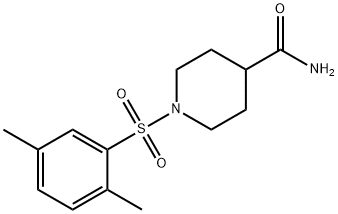 1-[(2,5-dimethylphenyl)sulfonyl]-4-piperidinecarboxamide Struktur