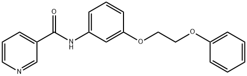 N-[3-(2-phenoxyethoxy)phenyl]nicotinamide Struktur