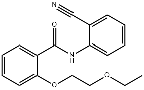 N-(2-cyanophenyl)-2-(2-ethoxyethoxy)benzamide Struktur