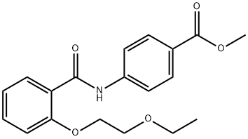 methyl 4-{[2-(2-ethoxyethoxy)benzoyl]amino}benzoate Struktur