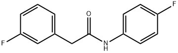 2-(3-fluorophenyl)-N-(4-fluorophenyl)acetamide Struktur