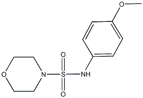 N-(4-methoxyphenyl)-4-morpholinesulfonamide Struktur