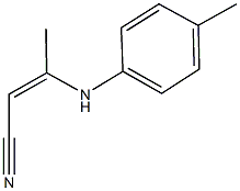 3-(4-toluidino)-2-butenenitrile Struktur