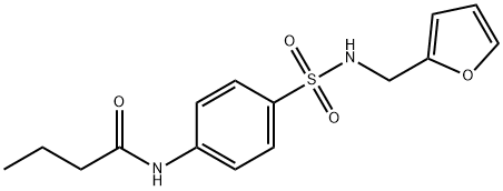 N-(4-{[(2-furylmethyl)amino]sulfonyl}phenyl)butanamide Struktur