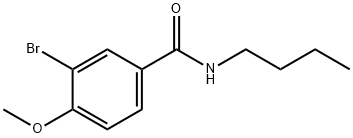 3-bromo-N-butyl-4-methoxybenzamide Struktur