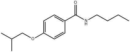 N-butyl-4-isobutoxybenzamide Struktur