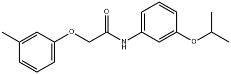 N-(3-isopropoxyphenyl)-2-(3-methylphenoxy)acetamide Struktur