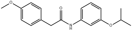 N-(3-isopropoxyphenyl)-2-(4-methoxyphenyl)acetamide Struktur