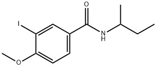 N-(sec-butyl)-3-iodo-4-methoxybenzamide Struktur