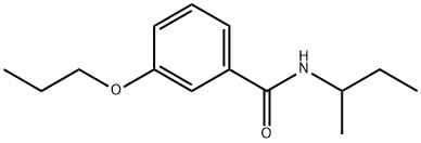 N-(sec-butyl)-3-propoxybenzamide Struktur