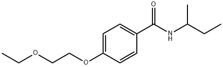 N-(sec-butyl)-4-(2-ethoxyethoxy)benzamide Struktur