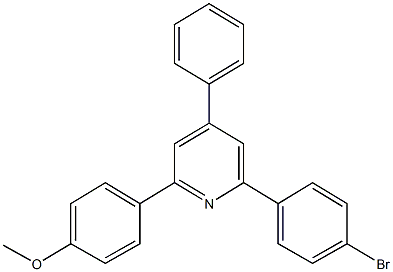 2-(4-bromophenyl)-6-(4-methoxyphenyl)-4-phenylpyridine Struktur