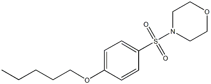 4-(4-morpholinylsulfonyl)phenyl pentyl ether Struktur