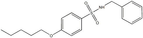 N-benzyl-4-(pentyloxy)benzenesulfonamide Struktur