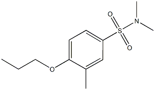 N,N,3-trimethyl-4-propoxybenzenesulfonamide Struktur