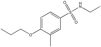 N-ethyl-3-methyl-4-propoxybenzenesulfonamide Struktur