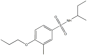 N-(sec-butyl)-3-methyl-4-propoxybenzenesulfonamide Struktur