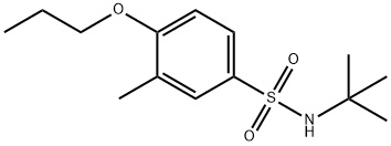 N-(tert-butyl)-3-methyl-4-propoxybenzenesulfonamide Struktur