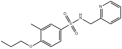 3-methyl-4-propoxy-N-(2-pyridinylmethyl)benzenesulfonamide Struktur