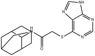 N-(2-adamantyl)-2-(7H-purin-6-ylsulfanyl)acetamide Struktur