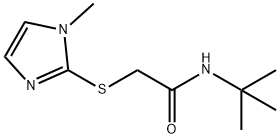 N-(tert-butyl)-2-[(1-methyl-1H-imidazol-2-yl)sulfanyl]acetamide Struktur