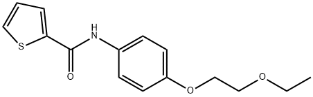 N-[4-(2-ethoxyethoxy)phenyl]-2-thiophenecarboxamide Struktur