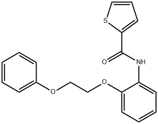 N-[2-(2-phenoxyethoxy)phenyl]-2-thiophenecarboxamide Struktur