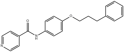 N-[4-(3-phenylpropoxy)phenyl]isonicotinamide Struktur