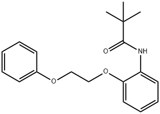 2,2-dimethyl-N-[2-(2-phenoxyethoxy)phenyl]propanamide Struktur