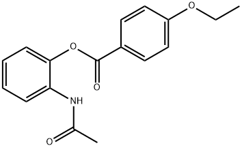 2-(acetylamino)phenyl 4-ethoxybenzoate Struktur