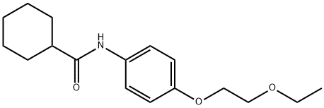 N-[4-(2-ethoxyethoxy)phenyl]cyclohexanecarboxamide Struktur