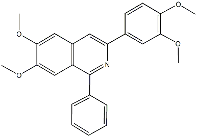 3-(3,4-dimethoxyphenyl)-6,7-dimethoxy-1-phenylisoquinoline Struktur