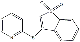 2-[(1,1-dioxido-1-benzothien-3-yl)sulfanyl]pyridine Struktur