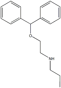 N-[2-(benzhydryloxy)ethyl]-N-propylamine Struktur