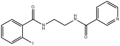 N-{2-[(2-iodobenzoyl)amino]ethyl}nicotinamide Struktur