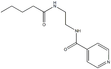 N-[2-(pentanoylamino)ethyl]isonicotinamide Struktur