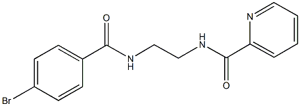 N-{2-[(4-bromobenzoyl)amino]ethyl}-2-pyridinecarboxamide Struktur