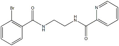 N-{2-[(2-bromobenzoyl)amino]ethyl}-2-pyridinecarboxamide Struktur