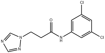 N-(3,5-dichlorophenyl)-3-(1H-1,2,4-triazol-1-yl)propanamide Struktur