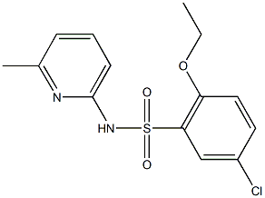 5-chloro-2-ethoxy-N-(6-methyl-2-pyridinyl)benzenesulfonamide Struktur