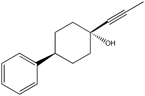 4-phenyl-1-(1-propynyl)cyclohexanol Struktur